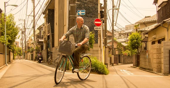 Tokio: West-Side Cycling and Foodtour mit Guide