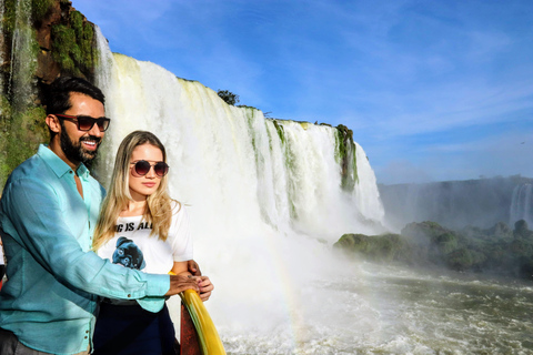 Ganztägige Iguassu-Fälle auf beiden Seiten - Brasilien und ArgentinienAbreise von den Hotels in der Innenstadt von Foz do Iguaçu