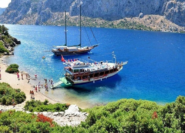 From Marmaris: Turkish Aegean Coast Boat Trip with Lunch