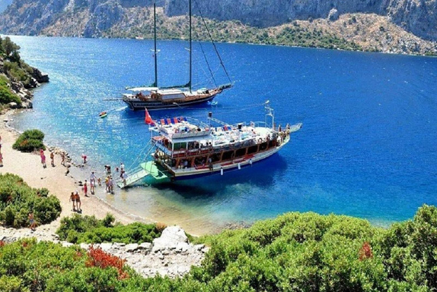 Da Marmaris: Gita in barca sulla costa turca del Mar Egeo con pranzo