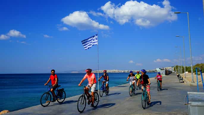 athens coastal bike tour
