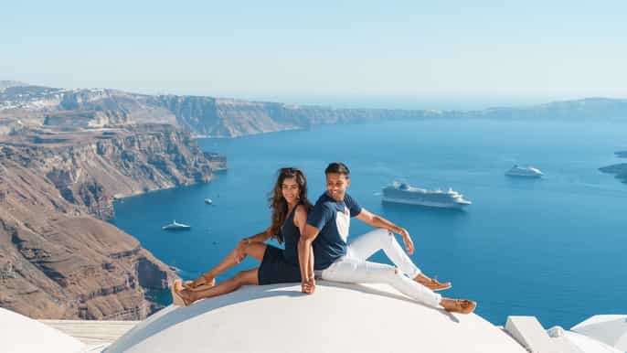 santorini car tour with a local