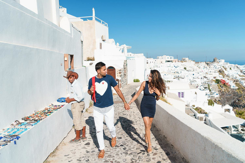 Santorini: Tour privato in auto personalizzabile con una guida locale