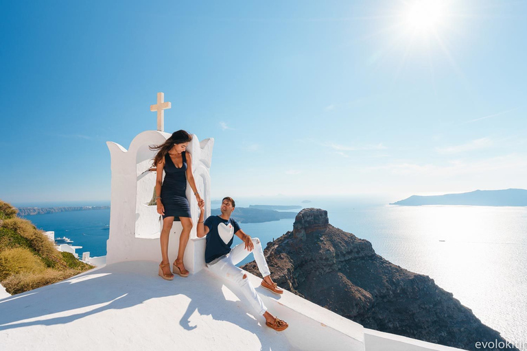 Santorini: Tour privato in auto personalizzabile con una guida locale