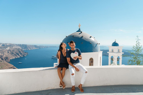 Santorini: Tour privato in auto personalizzabile con una guida locale