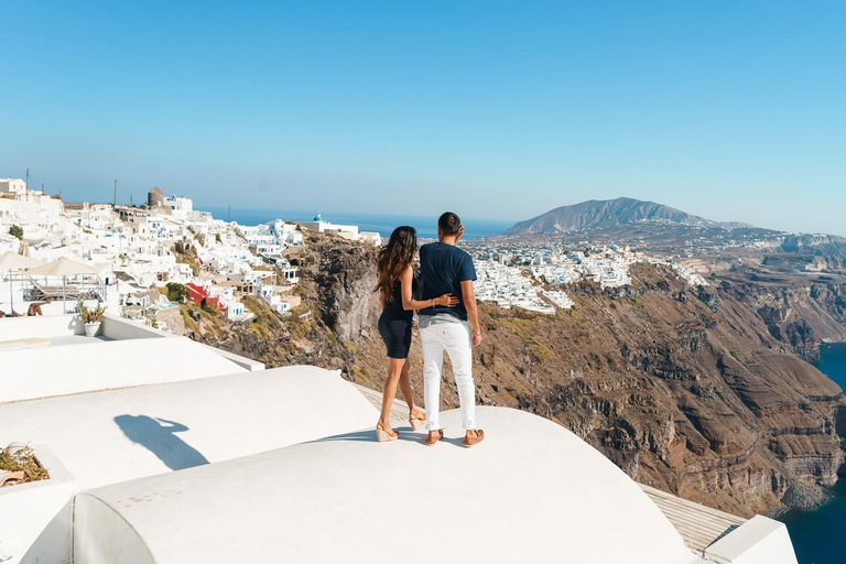 Santorin: Autotour mit einem Einwohner