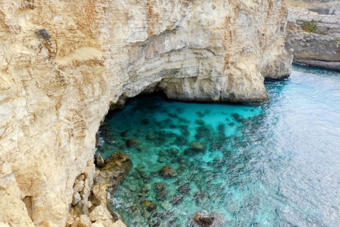 Malta: Tur och retur färja till Comino Blue Lagoon med/Gozo-alternativFrån Marfa: Marfa-Comino Blå lagunen-Marfa