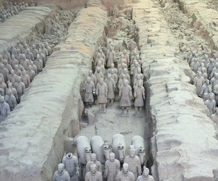 Tour guidato in autobus di Xi'an dell'esercito di terracotta dell'imperatore Qin