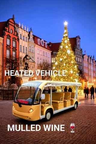 Gdansk: Golf Cart Guided City Tour with traditional Donuts