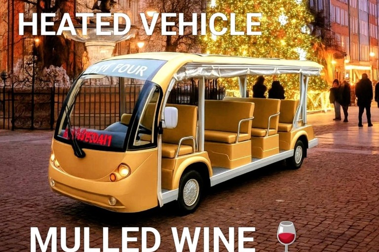 Gdansk: City Tour by Golf Cart with Mulled Wine 120 min Private City Tour by Golf Cart with Mulled Wine