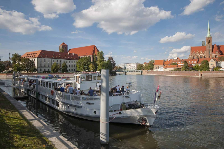 Wrocław: Lång stadsvandring och kryssning med lyxfartyg (för grupper)Wrocław: Kryssning med lyxfartyg och stadsvandring