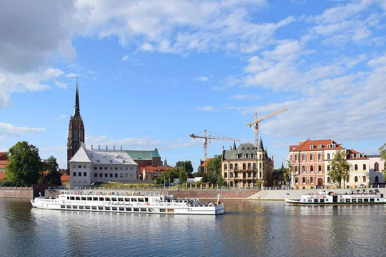 Wrocław: Lång stadsvandring och kryssning med lyxfartyg (för grupper)Wrocław: Kryssning med lyxfartyg och stadsvandring