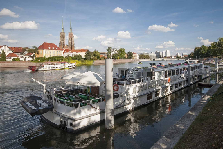 Wrocław: Lång stadsvandring och kryssning med lyxfartyg (för grupper)Wrocław: Kryssning med lyxfartyg och stadsvandring