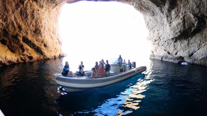 ibiza snorkeling and sup paddle beach and cave cruise