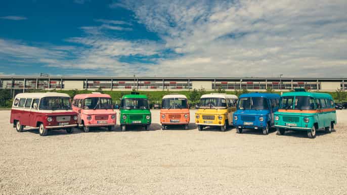 chopin airport transfer by communistera van