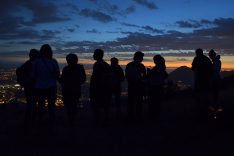Santiago: randonnée privée au coucher du soleil avec collations et vin