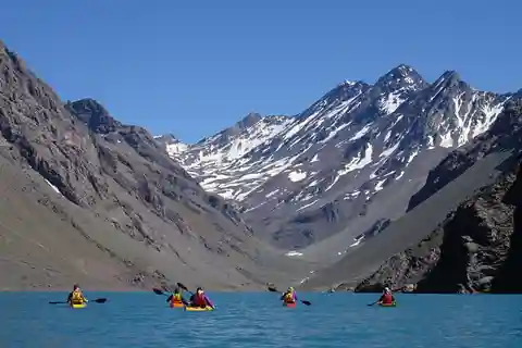 From Santiago Chile: Kayaking Tour in Laguna del Inca