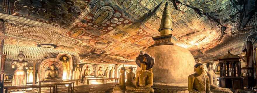 Dambulla : Visite guidée tout compris des temples et villages troglodytes