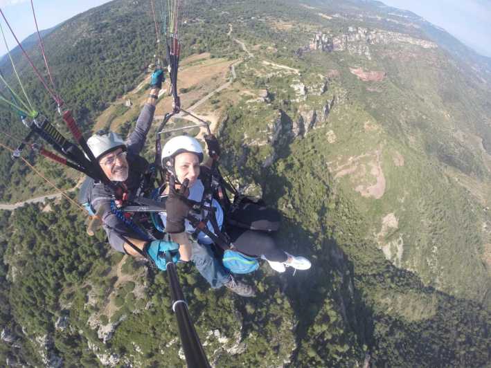 Tarragone : vol en parapente au-dessus des montagnes de Mussara