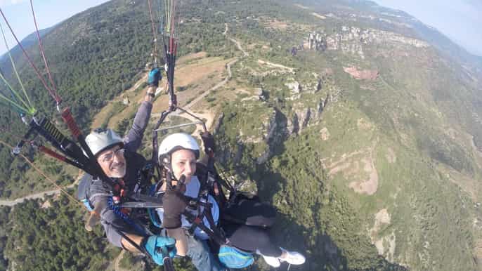 tarragona paraglide over the mussara mountains