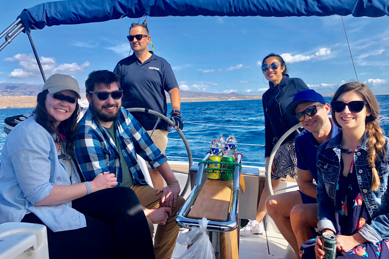 Sud de Grande Canarie : croisière de luxe en yacht en petit groupeCroisière en groupe de 4 heures l'après-midi