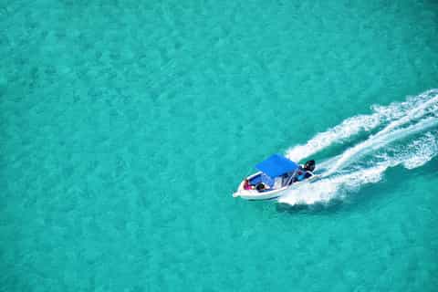 From Grand River: Private Speedboat to Ile Aux Cerfs