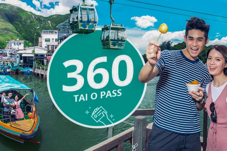 Wyspa Lantau: łódź i kolejka linowa NP360 lub bilet dzienny Tai ONP360 Tai O Day Pass: Kryształowa kabina