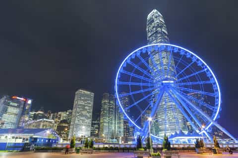 hong kong sunset view ferris wheel luxury cruise