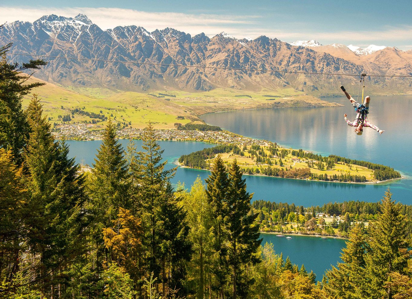 Queenstown: 3-timers zipline-eventyr med 6 liner