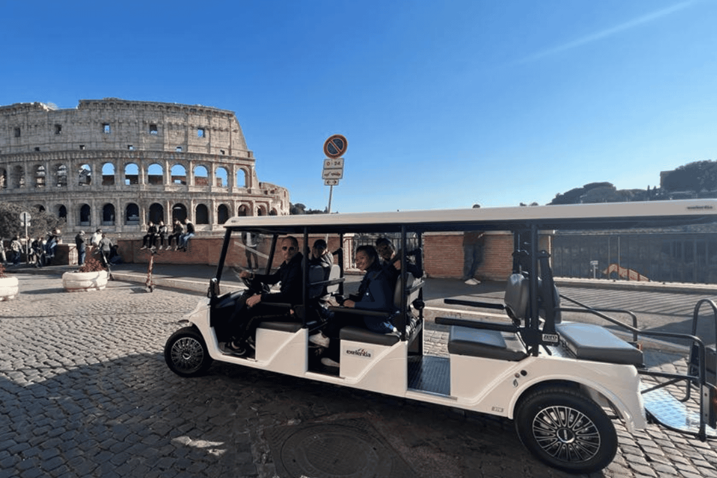 Rome: Private Golf Cart Tour with Delicious Gelato