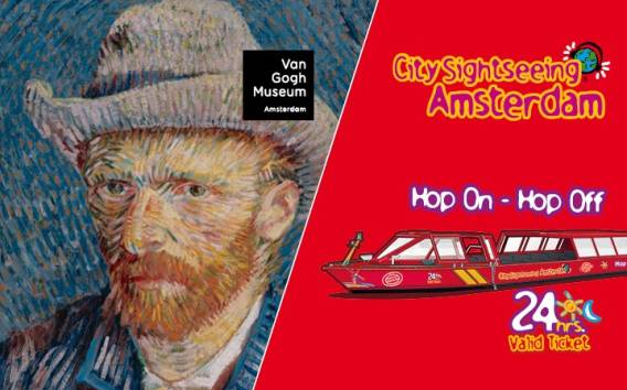 Hop On Hop Off Kanalfahrt und Van Gogh Museum Ticket