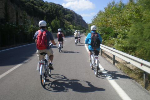 From Rethymno: Guided E-Bike Tour to Myli Gorge with Lunch