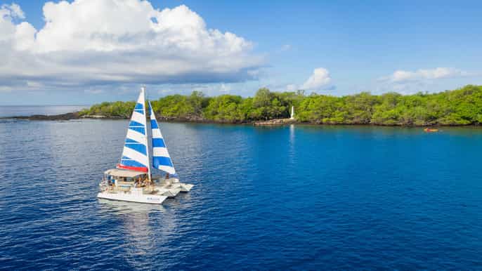big island morning snorkel sail to captain cooks monument