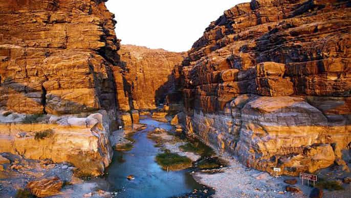wadi mujib siq trail hiking experience from amman