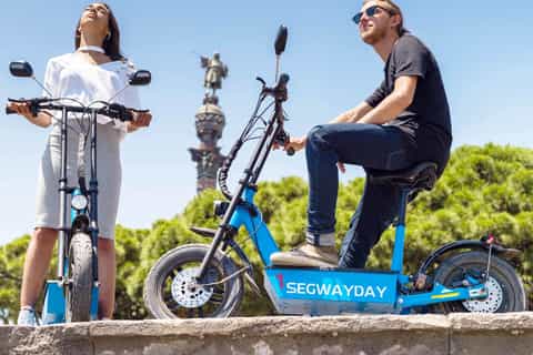 Barcelona: GPS Guided Montjuic eScooter Tour