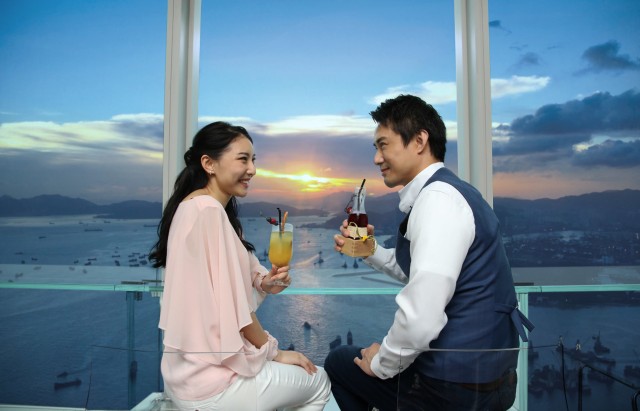 Visit Hong Kong Sky100 Observatory with Wine & Beverage Packages in North Point, Hong Kong