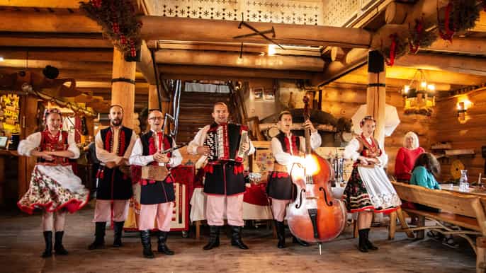 krakow traditional polish folk show with private transport