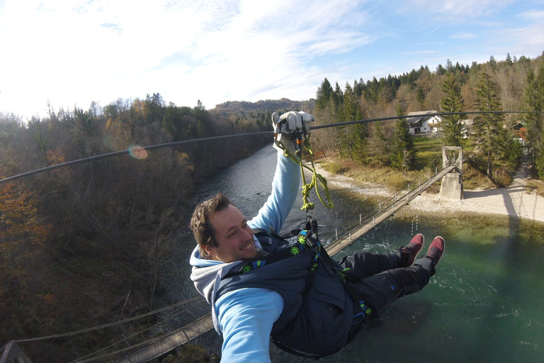 Bled: Rafting and Zipline Tour