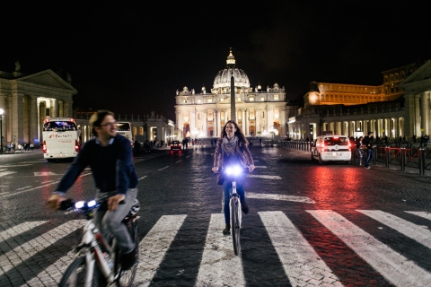Rzym nocą: 3-godzinna przejażdżka roweremWycieczka w języku angielskim