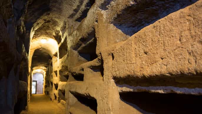 catacumbas y tour subterráneo en grupos pequeños de roma