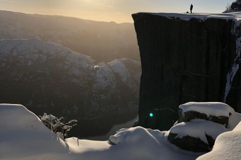 Stavanger : Randonnée hivernale guidée Pulpit Rock Preikestolen