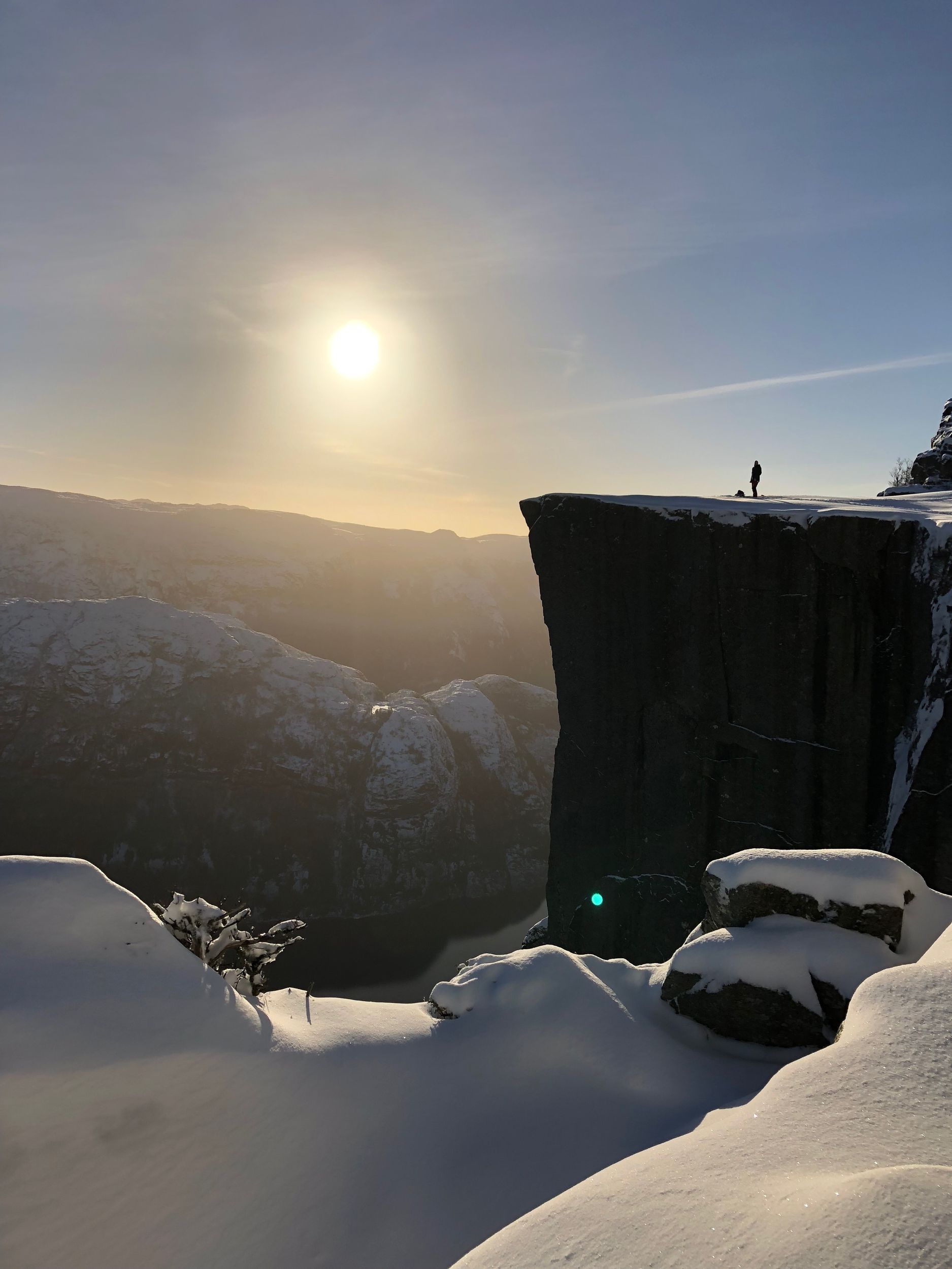 Stavanger: Geführte Winterwanderung Kanzelfelsen Preikestolen