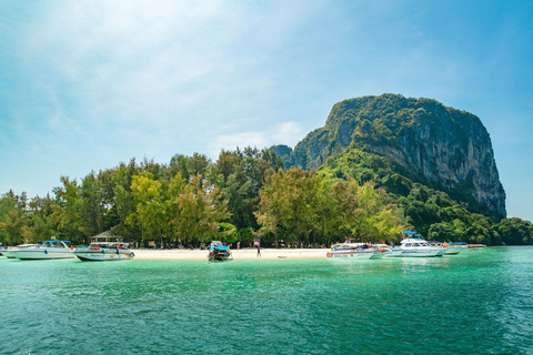 Krabi: 4 eilanden & Thale Waek's zandbank tour per speedboot