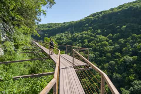 Tbilisi: Transfer to Canyons and Prometheus Cave