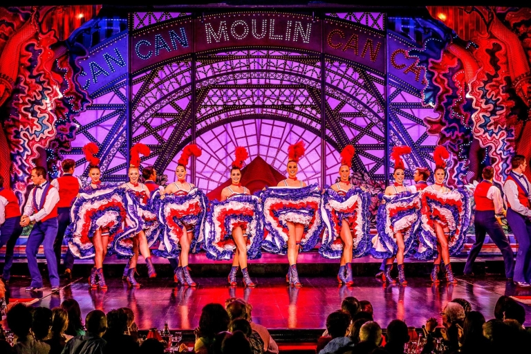 Eiffel Tower, Dinner, Cruise, & Champagne at Moulin Rouge Dinner Cruise and Glass of Champagne