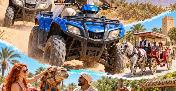Sousse: Half-Day Flamingo Lake Quad & Camel Ride Combo