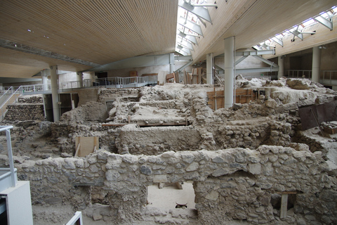 Akrotiri-Ausgrabungen & Roter Strand: Archäologische Bustour