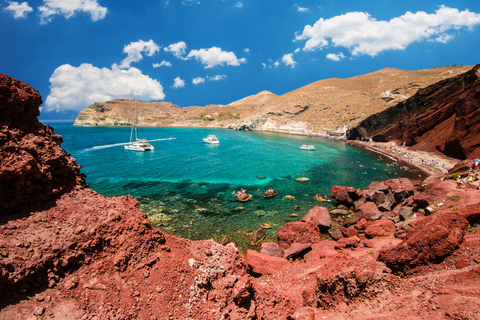 Akrotiri-Ausgrabungen & Roter Strand: Archäologische Bustour