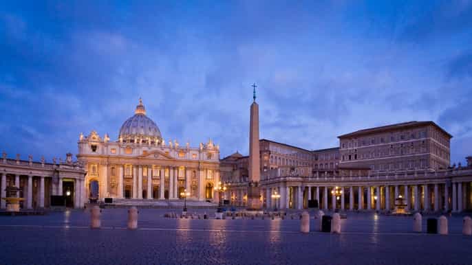vaticano ao amanhecer capela sistina e basílica de são pedro