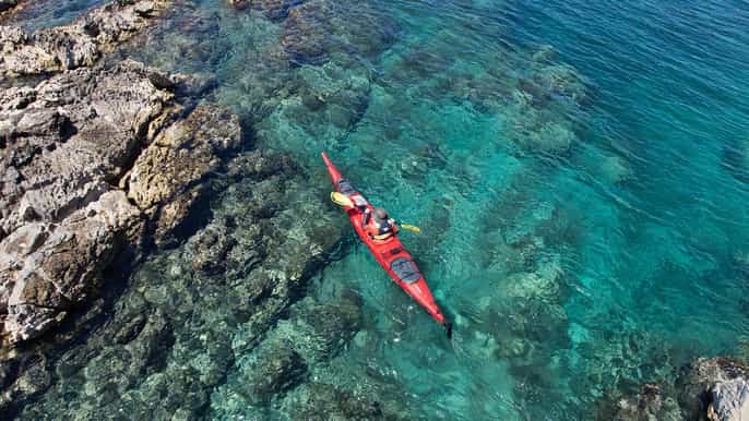 depuis zadar kayak autour de 3 îles de l’archipel